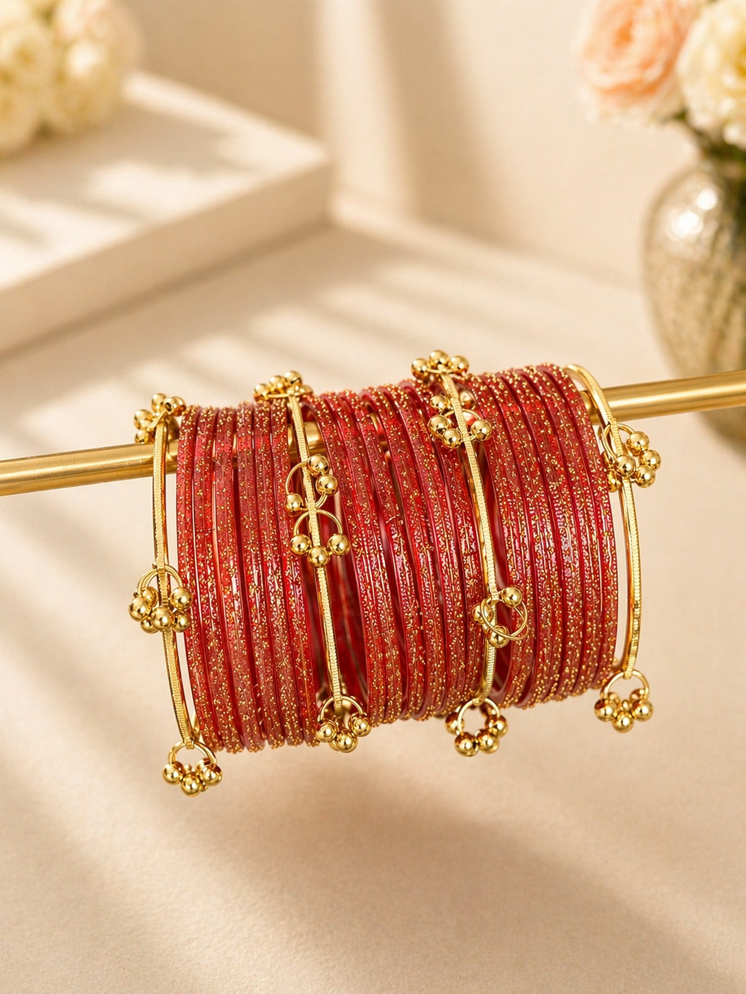 Gulabo | Kashmiri Raindrop Viral Glass Bangles